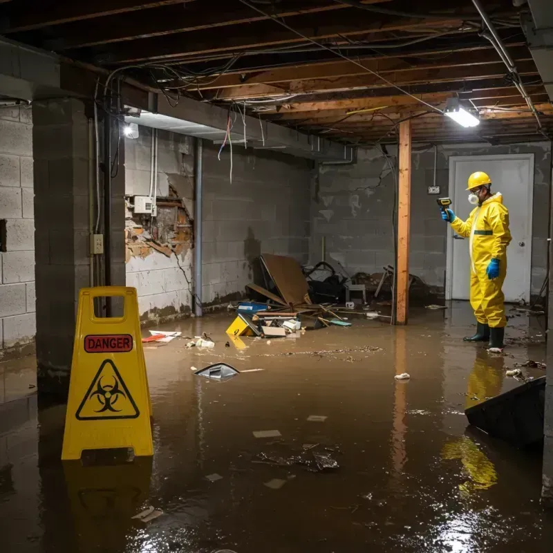 Flooded Basement Electrical Hazard in Omaha, NE Property