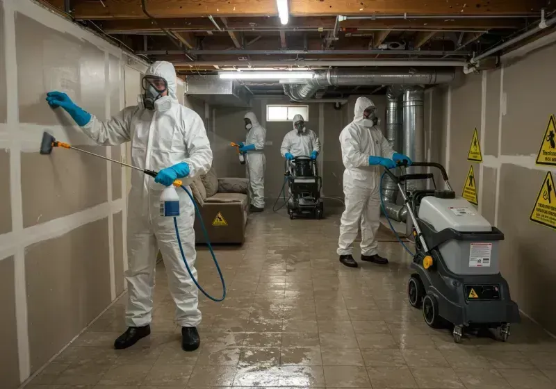 Basement Moisture Removal and Structural Drying process in Omaha, NE